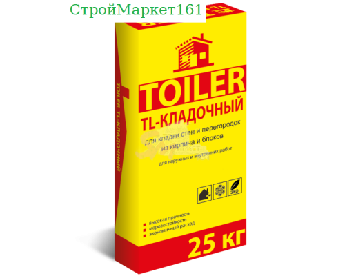 Кладочная смесь Toiler "TL-Кладочный" 25 кг.