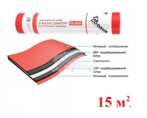 Подкладочный ковер Docke D-Basis Comfort Glass (15 м2)