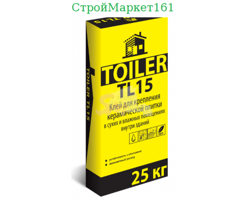 Плиточный клей Toiler "TL-15" 25 кг.