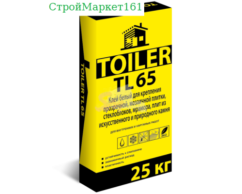 Плиточный клей Toiler "TL-65" 25 кг.