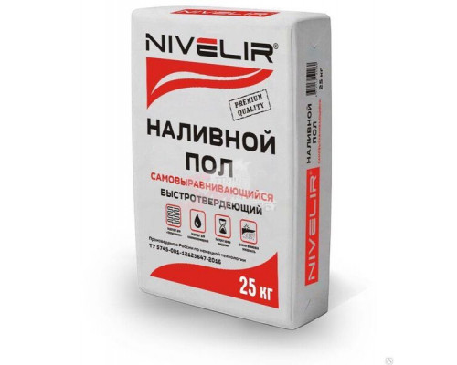 Наливной пол самовыравнивающийся «NIVELIR» 25 кг.