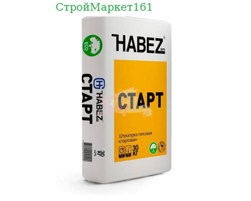 Штукатурка стартовая HABEZ "СТАРТ" 30 кг.