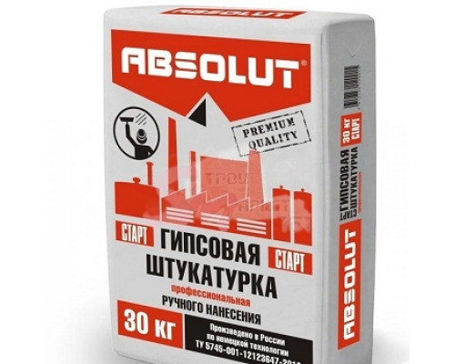 Штукатурка гипсовая Absolut "Easy+" (Р/Н и М/Н) 30 кг.